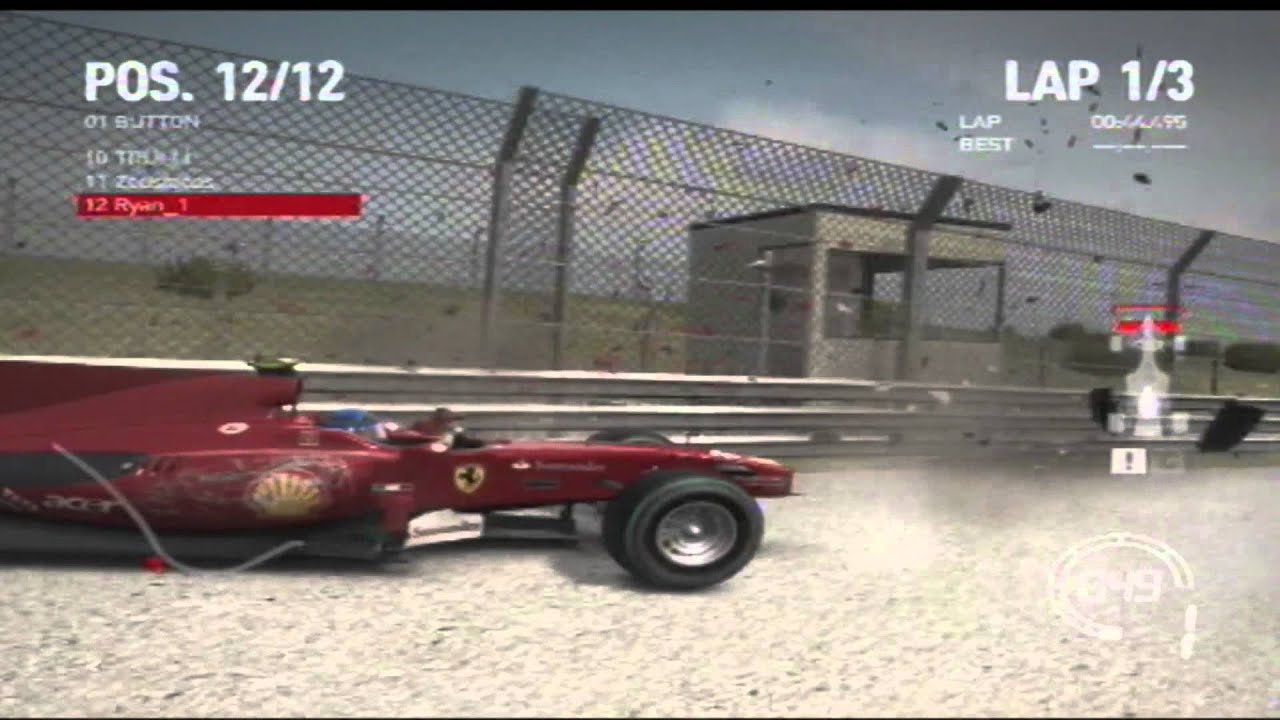 F1 2010 game Crash Compilation YouTube