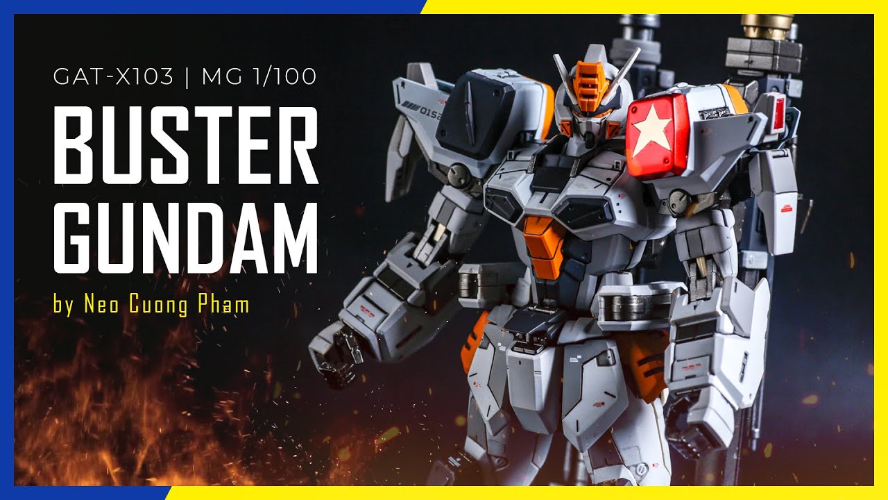 Sơn mô hình Gundam Buster MG 1/100 | Gunpla Airbrush... - youtube