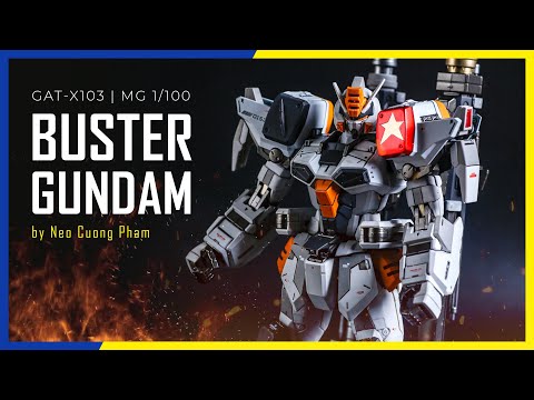 Video Sơn mô hình Gundam Buster MG 1/100 | Gunpla Airbrush... - youtube