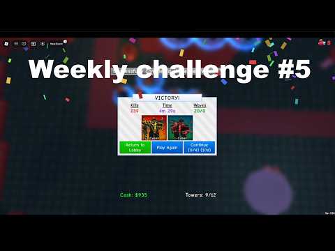 How to beat the weekly challenge #5 in Retro tower defense solo