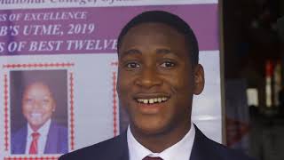 OKAFOR MMESOMA TOBENNA Outgoing Head-Boy of 2018/2019 Session gave his farewell speech.