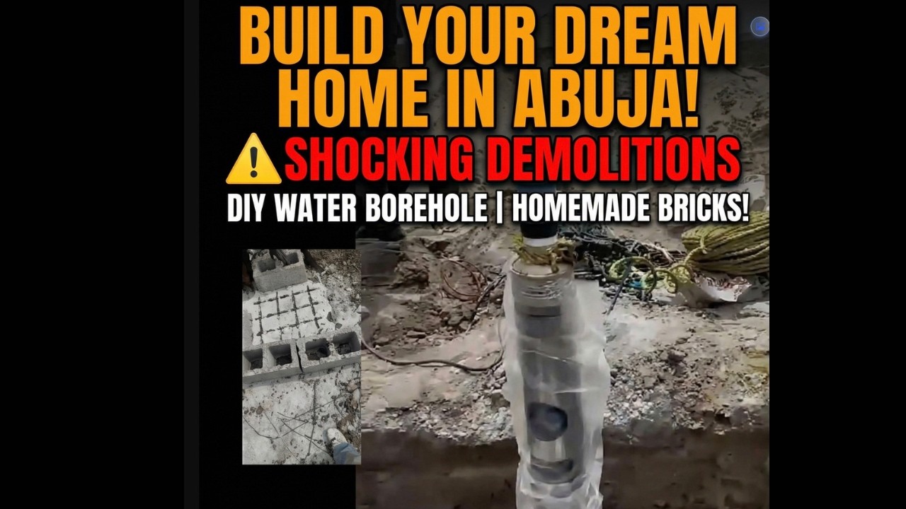 Nigeria Dream Home Build: Part 2 - Shocking Demolitions & DIY Water!
