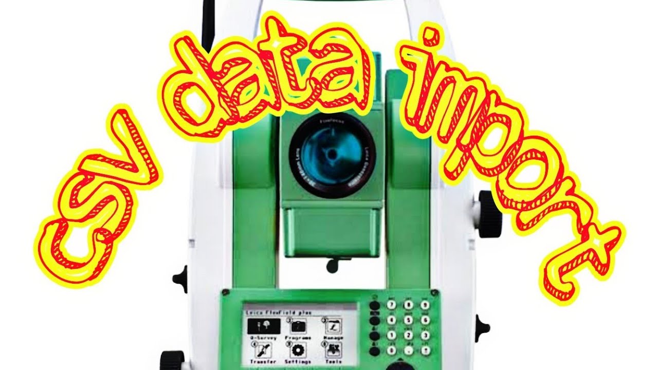 HOW TO INPUT CSVDATA TOTAL STATION|LEICA TS06 PLUS|CSV DATA CREATE ...