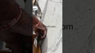 Rectification of minor structural cracks using crack fillers.
