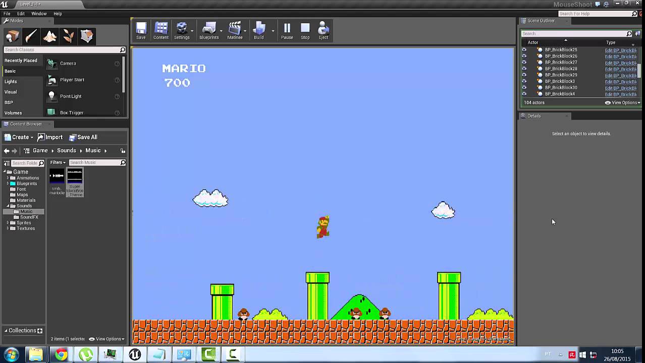 Super Mario in Unreal Engine 4 - YouTube