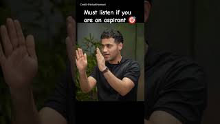 Must listen if you are an aspirant 🎯//motivation#upscmotivation #shorts #ias #success #aspirants