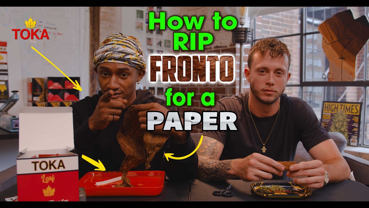 How to rip Fronto Leaf for a paper spliff