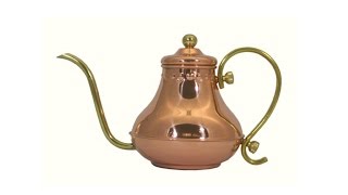 【実験動画】アラジンコーヒーサーバー0 5L（銅ポット）注ぎ具合を検証してみました【孤独の珈琲】