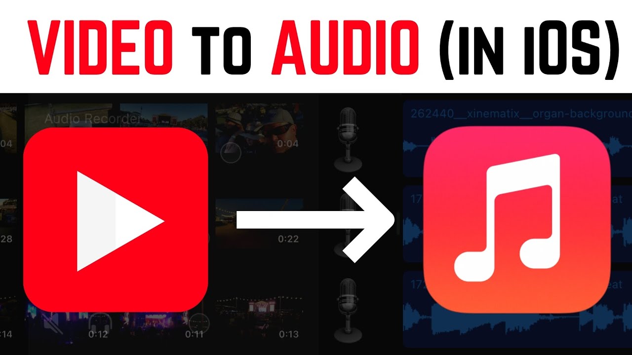 Convert Any Video To An Audio File On Iphone/Ipad (Garageband Ios) - Youtube