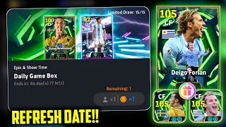 Daily Game Box Epic Refresh Date Is Here 😍 eFootball 2026™ screenshot 3