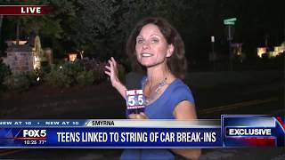 Teens linked to string of car break ins