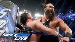 Braun Strowman and Samoa Joe brawl ahead of the Superstar Shake-up: SmackDown LIVE, April 9, 2019