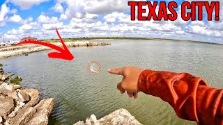 We Fished ALL Of The BEST SPOTS In Texas City! **Police Showed Up**