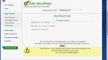 Add a News Feed Crawl to your Free Digital Signage