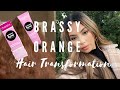 TONING ORANGE BRASSY HAIR WITH MATRIX COLOR SYNC