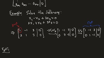 10 Homogeneous Linear Systems