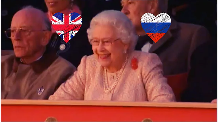 The Queen is enjoying the Russian Cossack Dance Gr...