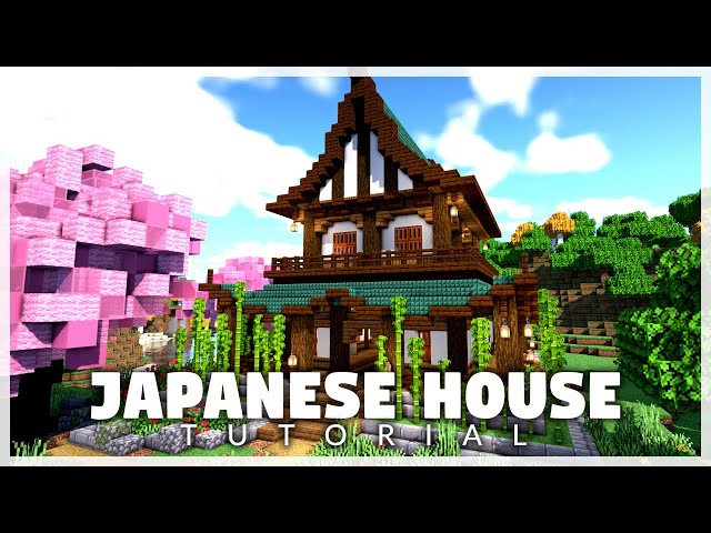 Minecraft Tutorial - How to Build a Japanese House Tutorial 