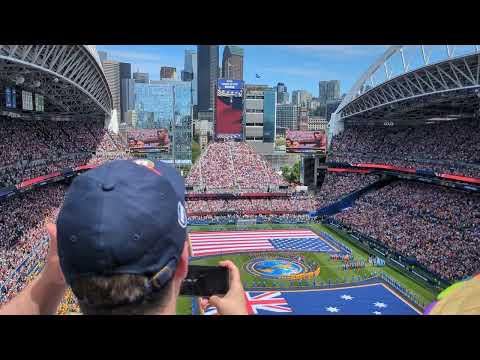 2026 World Cup USA-Australia Walk Out w/ Australia + USA National Anthems