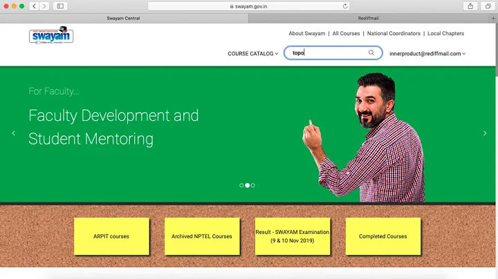 How to enrol for a swayam course final