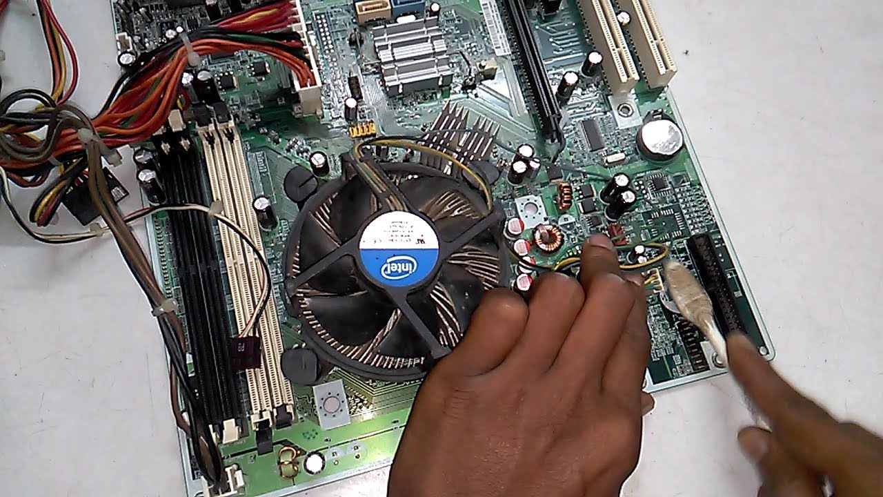 CPU fan spin for a second turn off How repair - YouTube