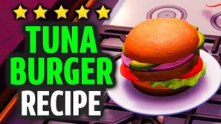 Tuna Burger Recipe - Disney Dreamlight Valley (⭐⭐⭐⭐⭐Meal Guide) screenshot 1