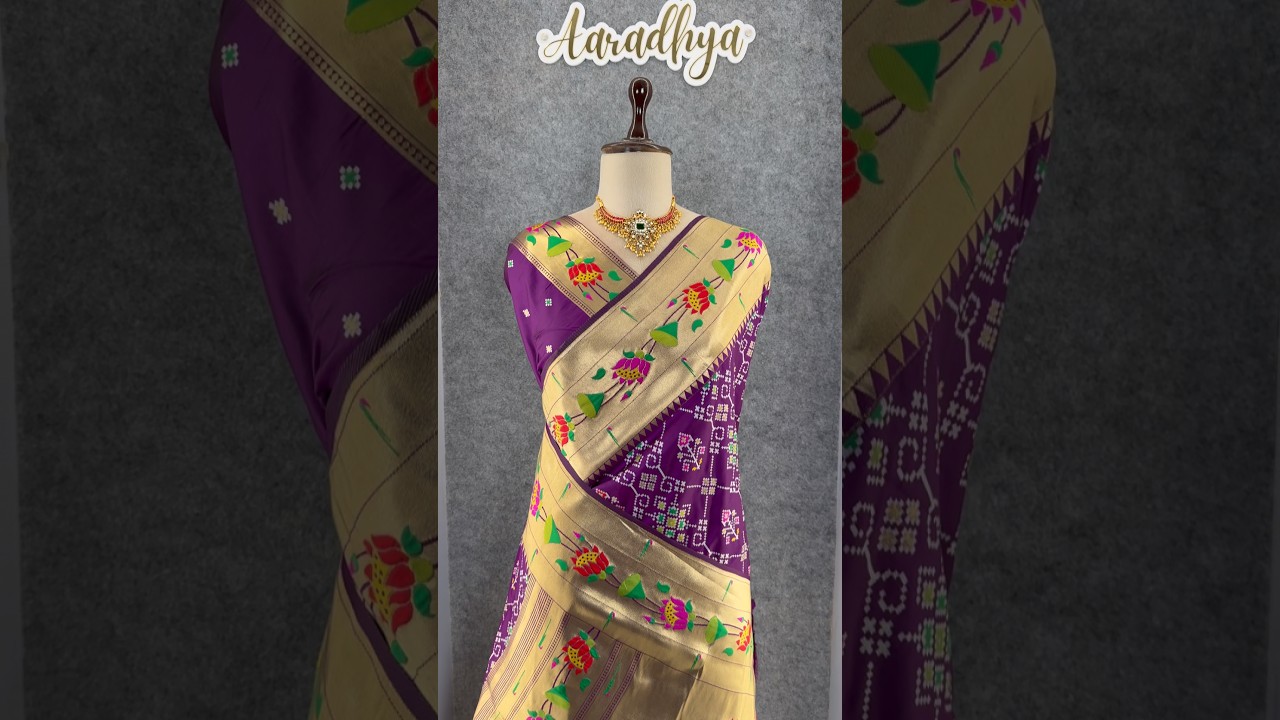 Royal Kanchivaram Patola Paithani Silk Saree