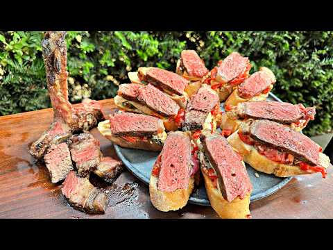 Steak Crostini - Shell Steak Bruschetta with Manchego