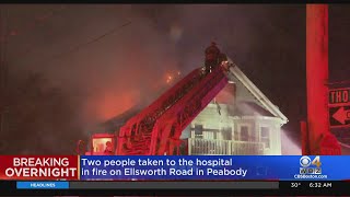 Husband And Wife Rushed To Hospital After Fire Tears Through Peabody Home