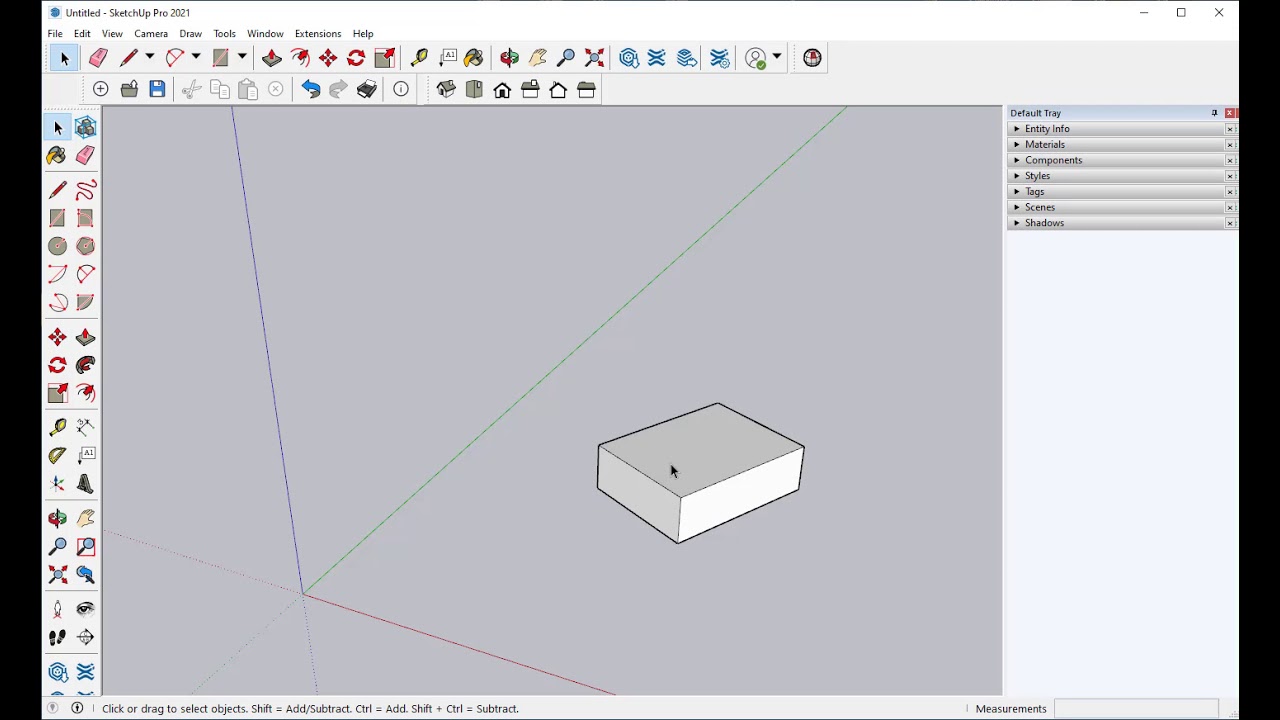 SketchUp 2021 Snap and Lock to Axes, Reorient Axes YouTube