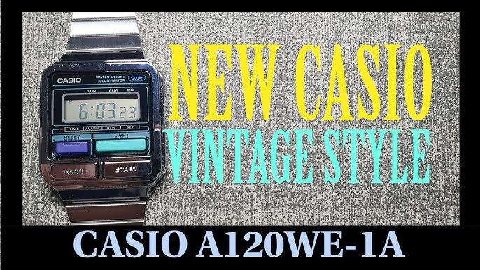 Unboxing Casio Vintage A120WE-1A LCD Watch - YouTube