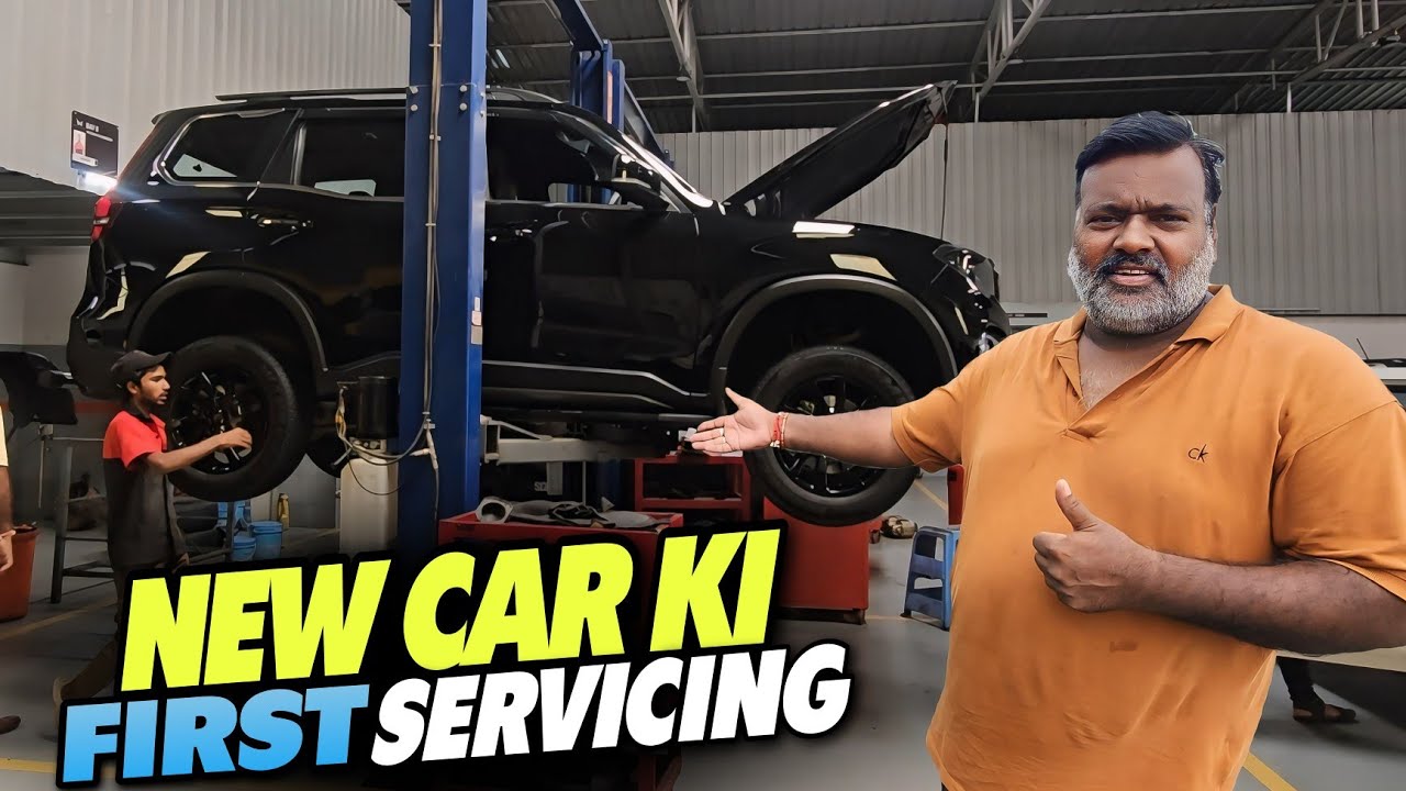New Car Ki First Service 😲 #vlogs @RRajeshVlogs - YouTube