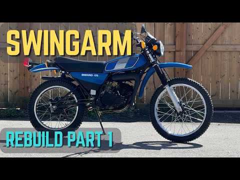 Yamaha DT175 Restoration PART 1 | Rebuilding The Swing Arm - YouTube