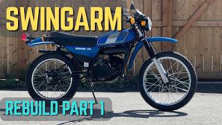 How To Restore A Vintage Motorcycle | Yamaha DT175 Restoration EP 3 - Swingarm