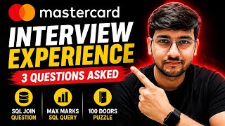 Mastercard Interview Questions | My Mastercard Analyst Interview Experience #interview