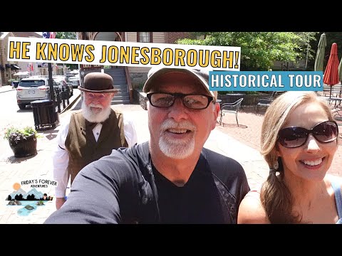 TENNESSEE'S OLDEST TOWN JONESBOROUGH | TOP 10 PLACES TO SEE | HISTORICAL TOUR GUIDE MR. BOB DUNN