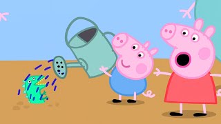 Peppa Gris Hagearbeid Tegneserie For Barn