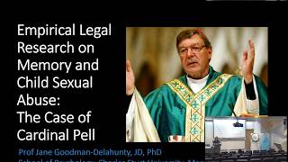 Empirical Legal Research on Memory and Child Sexual Abuse: The Case of Cardinal Pell