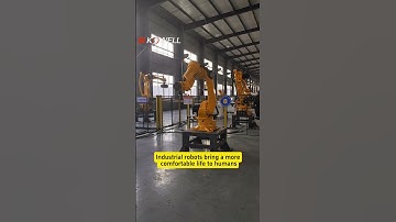 Industrial robots bring a more comfortable life to humans #machine #robot #industrialrobotics
