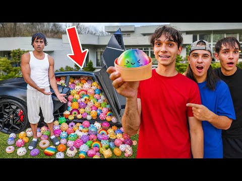 We Filled Our Brother's Lamborghini With SQUISHIES!