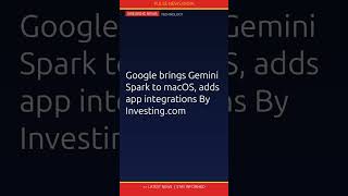 Google has expanded its Gemini artificial intelligence assistant to Apple's macOS platform #Shorts