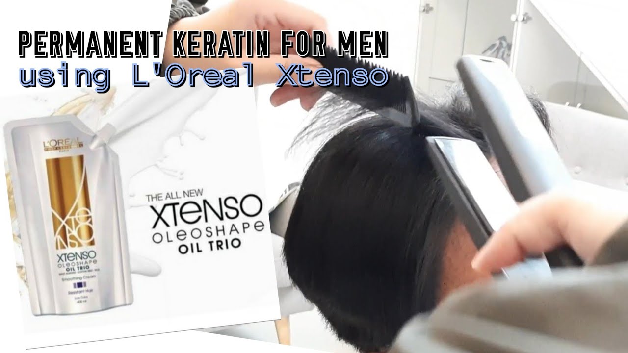 Keratin Treatment For Men Using L'Oreal Xtenso (at home) YouTube