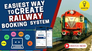 Online Railway Booking | online railway reservation | how to book railway ticket online |