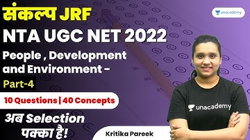 NET Paper 1 | People, Development and Environment | Part -4 | NTA UGC NET 2022 | Kritika Pareek