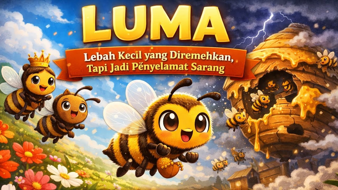 Luma, Lebah Kecil yang Diremehkan 🐝✨ | Kisah Inspiratif Anak tentang Keberanian