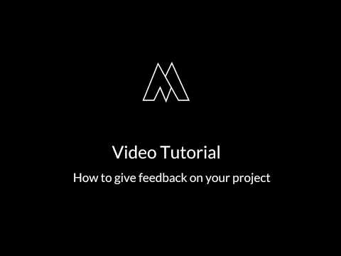 Tutorial   How to give project feedback