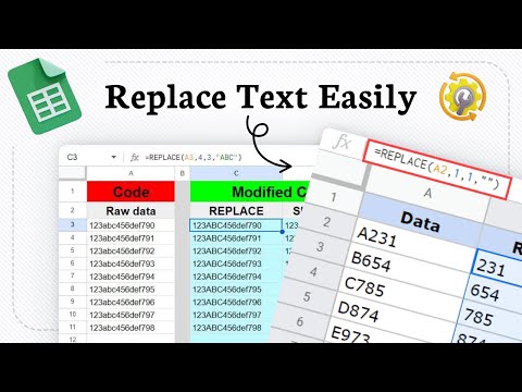 How to use Replace function in Google Sheets (edit values fast)