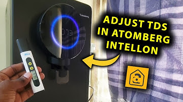 How To Adjust TDS In Atomberg Intellon Smart Water Purifier | Change Water Taste