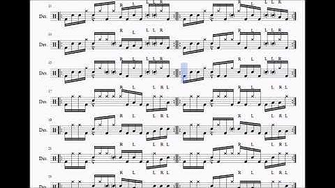 Μαθήματα Drums - Linear Drumming VI (beats & fills, accents, ghost notes)