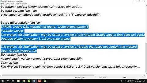 Android Plugin version and test solution for implementation errors